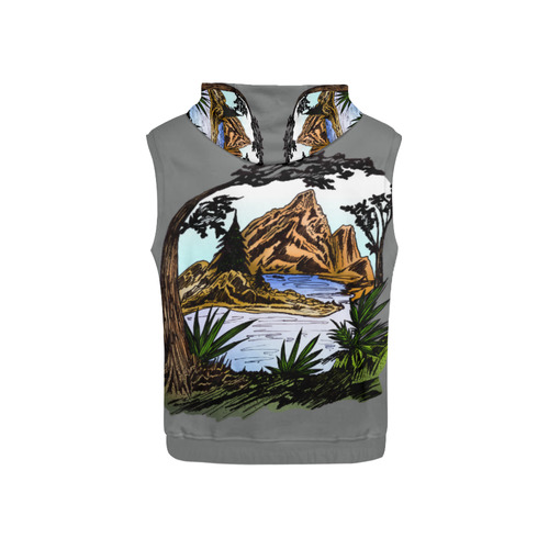 The Outdoors All Over Print Sleeveless Hoodie for Kid (Model H15)