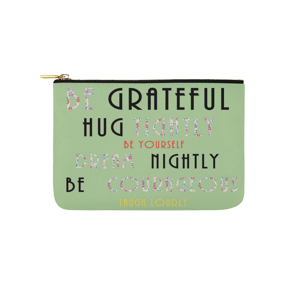 Words of Summer Be-LY Carry-All Pouch 9.5''x6''