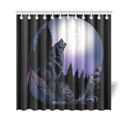 Howling Wolf Shower Curtain 69"x70"