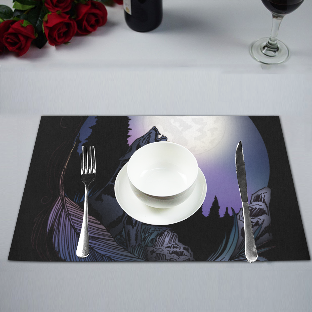 Howling Wolf Placemat 12’’ x 18’’ (Set of 6)
