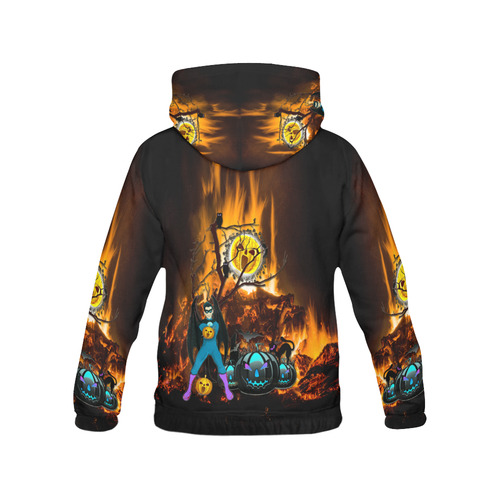 halloween dad on fire All Over Print Hoodie for Men (USA Size) (Model H13)