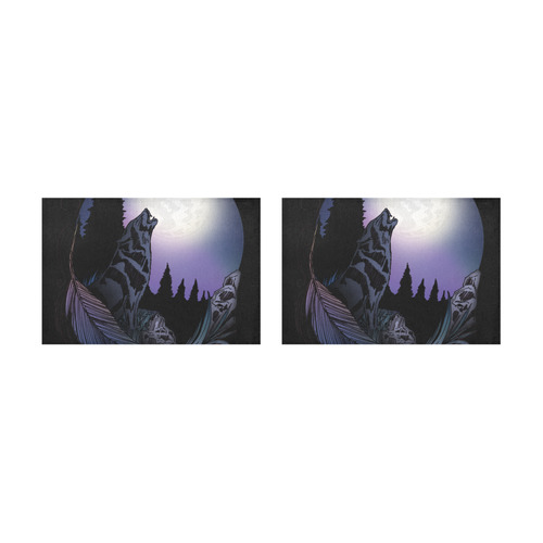 Howling Wolf Placemat 12’’ x 18’’ (Set of 2)