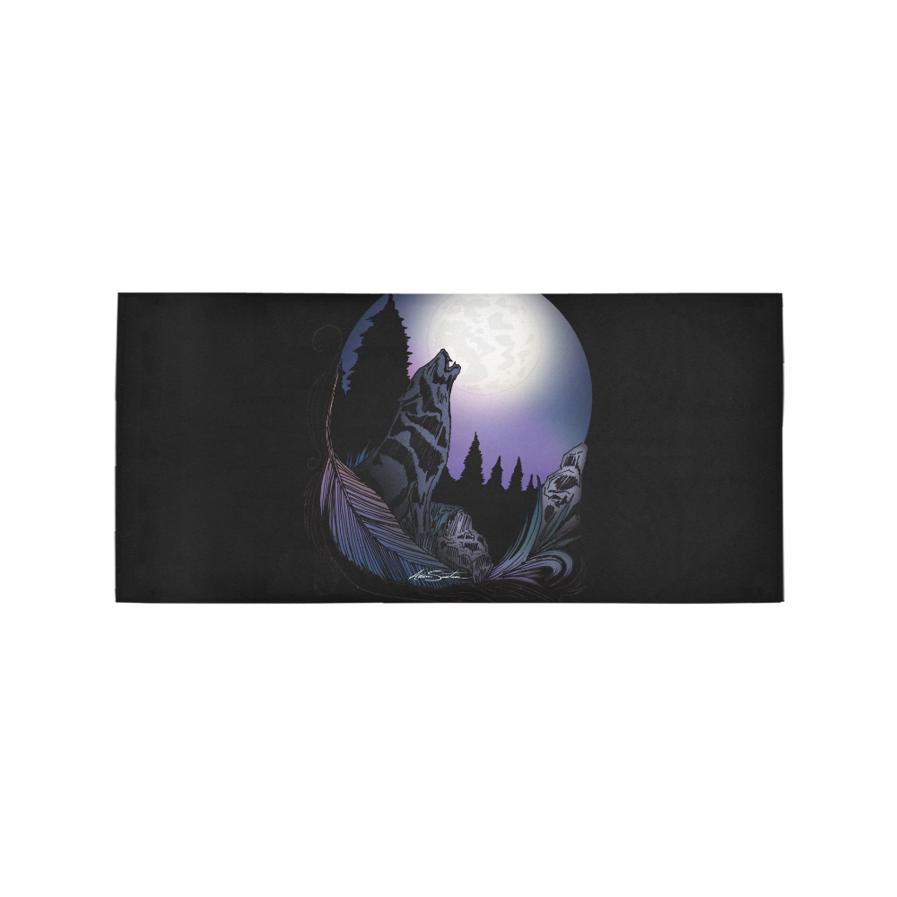 Howling Wolf Area Rug 7'x3'3''