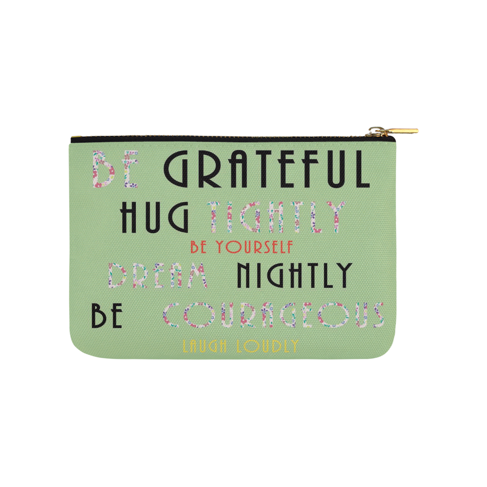 Words of Summer Be-LY Carry-All Pouch 9.5''x6''