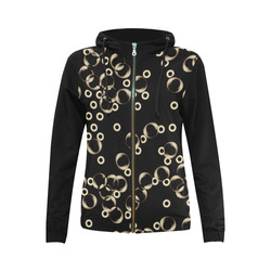 Bubbleby - Jera Nour All Over Print Full Zip Hoodie for Women (Model H14)
