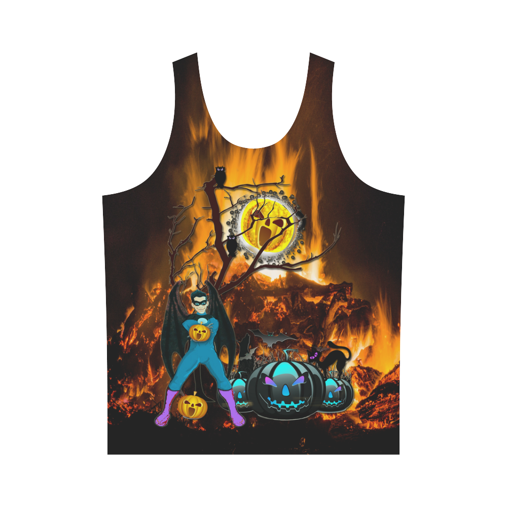 halloween dad on fire All Over Print Tank Top for Men (Model T43)