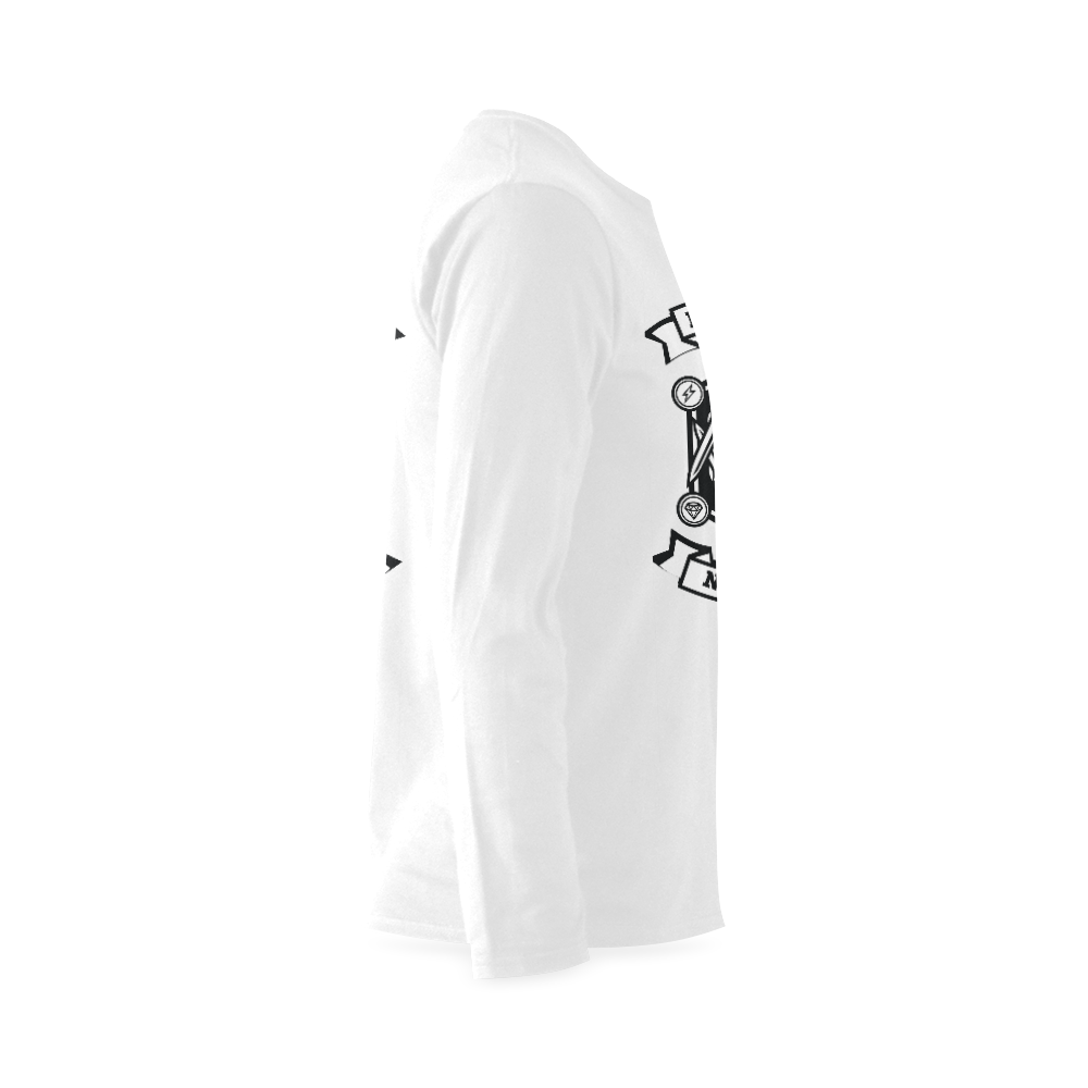 Keys White Sunny Men's T-shirt (long-sleeve) (Model T08)