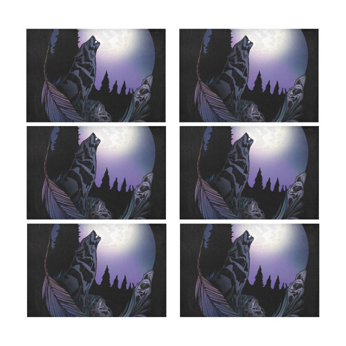 Howling Wolf Placemat 12’’ x 18’’ (Set of 6)