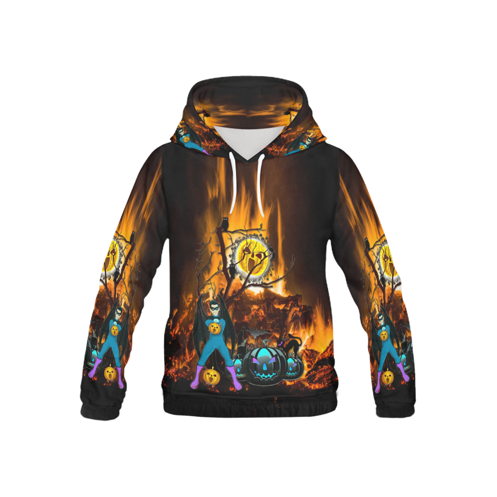 halloween son on fire All Over Print Hoodie for Kid (USA Size) (Model H13)