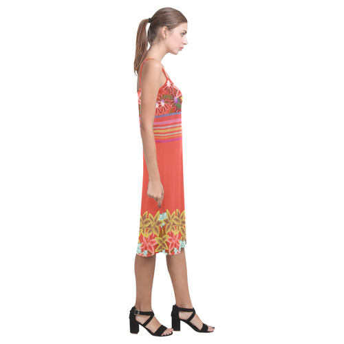 Lime Peel Floral Jungle Alcestis Slip Dress (Model D05)