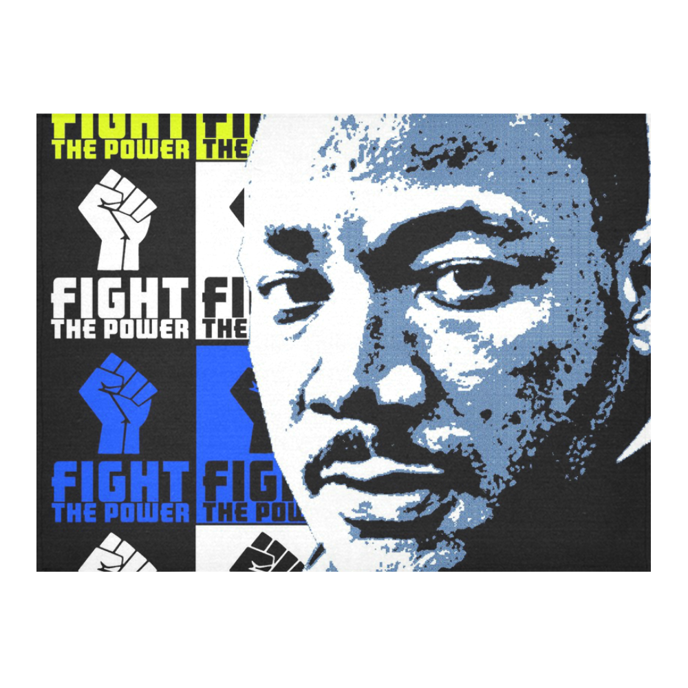 FIGHT THE POWER-2 MLK Cotton Linen Tablecloth 52"x 70"