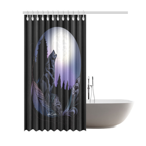 Howling Wolf Shower Curtain 69"x84"