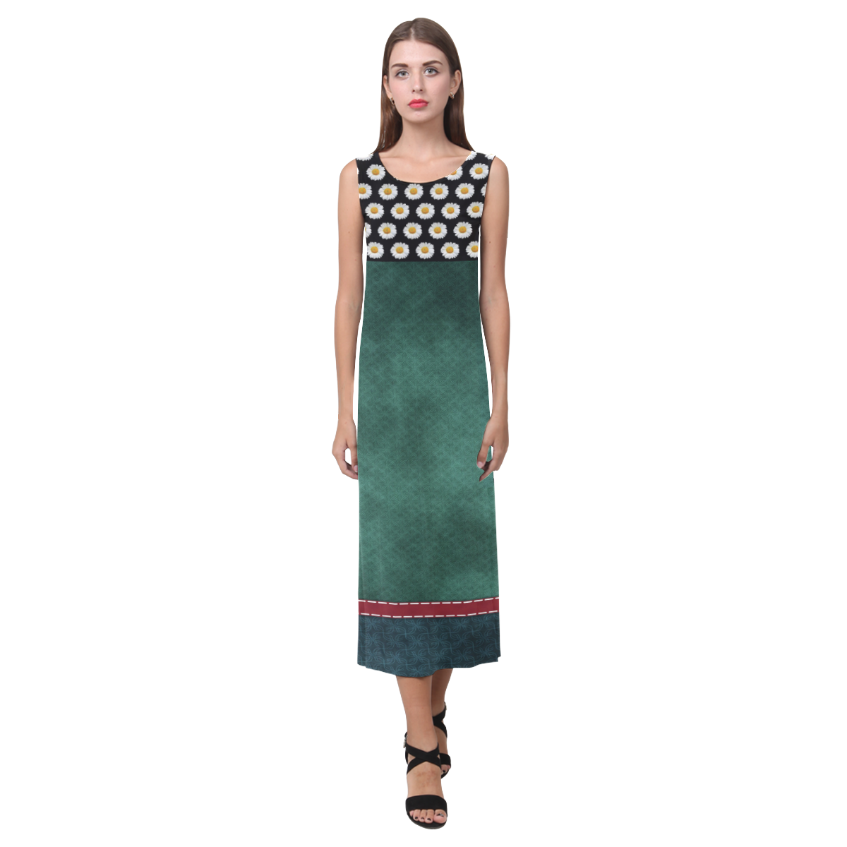 Sahra by Vaatekaappi Phaedra Sleeveless Open Fork Long Dress (Model D08)
