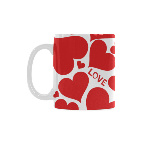 hearts vector mug White Mug(11OZ)