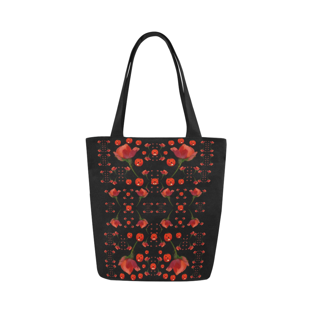 pumkins and roses from the fantasy garden Canvas Tote Bag (Model 1657)