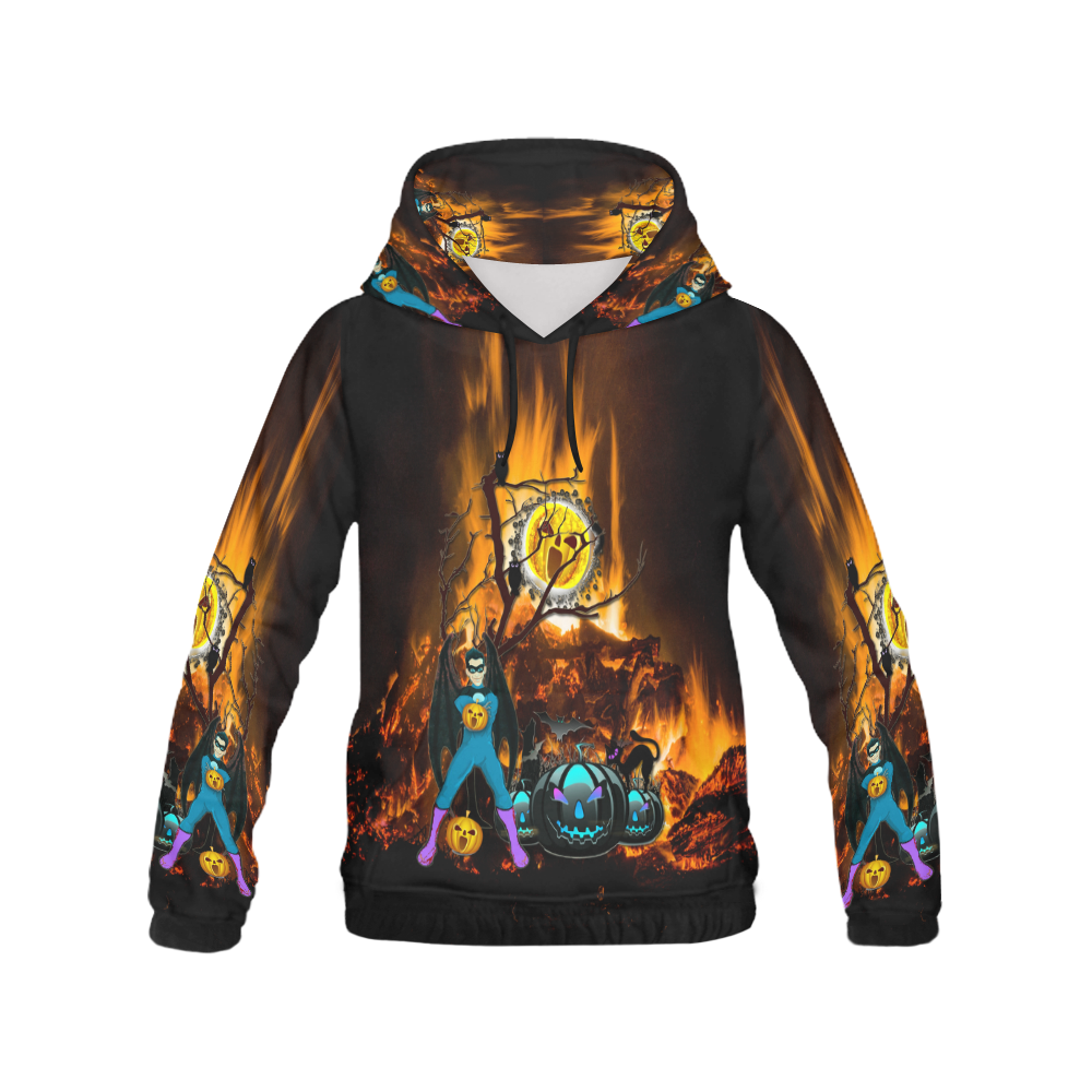 halloween dad on fire All Over Print Hoodie for Men (USA Size) (Model H13)