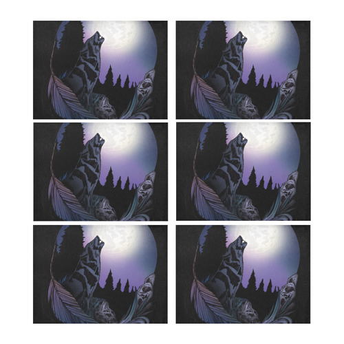 Howling Wolf Placemat 14’’ x 19’’ (Set of 6)