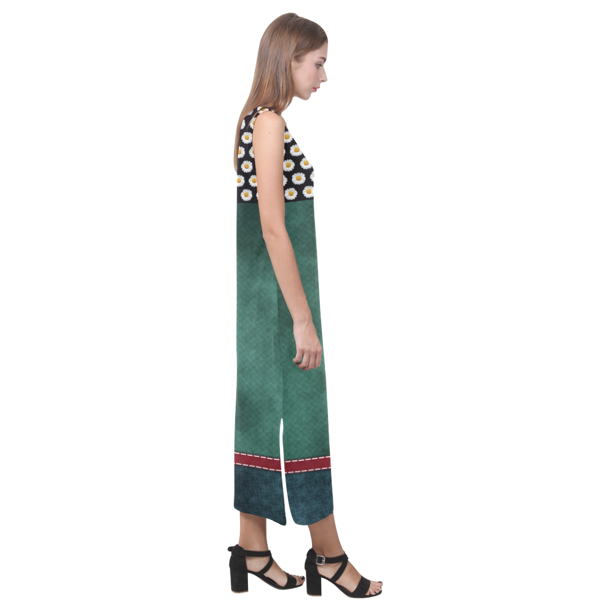 Sahra by Vaatekaappi Phaedra Sleeveless Open Fork Long Dress (Model D08)