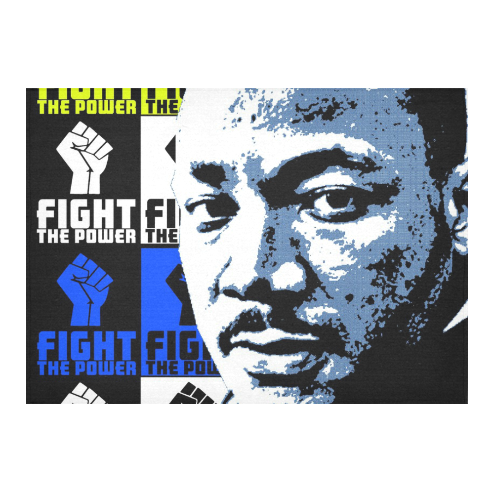 FIGHT THE POWER-2 MLK Cotton Linen Tablecloth 60"x 84"