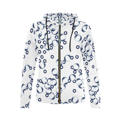 Bubbleby - Jera Nour All Over Print Full Zip Hoodie for Women (Model H14)