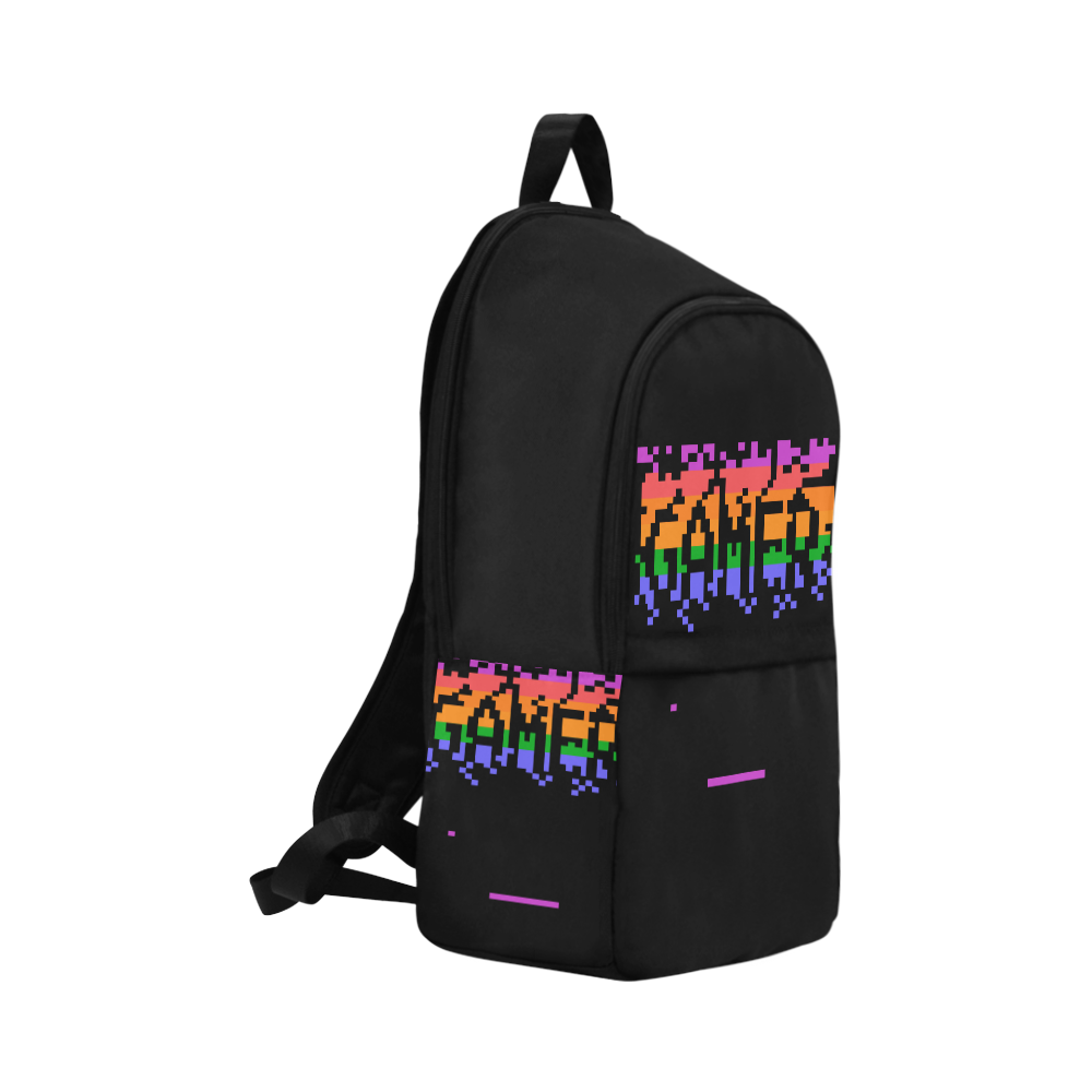 Pixel Gamer Fabric Backpack for Adult (Model 1659)