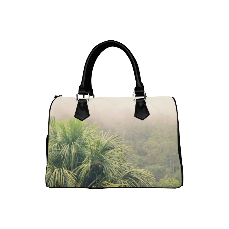 Rainforest Fog Boston Handbag (Model 1621)