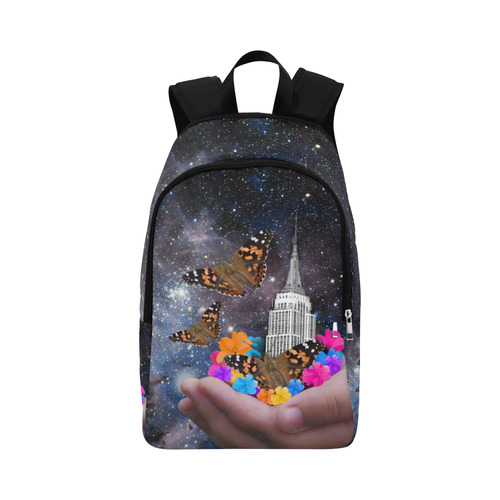 World in my Hands Fabric Backpack for Adult (Model 1659)