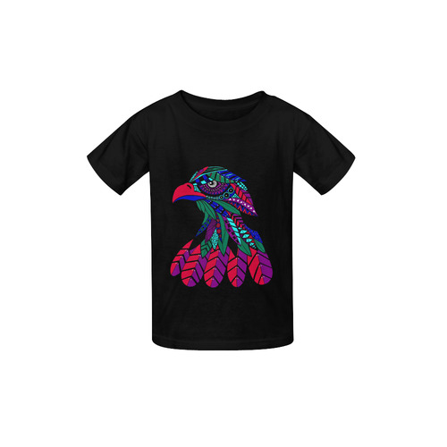 Rainbow Animals - Bald Eagle Kid's  Classic T-shirt (Model T22)