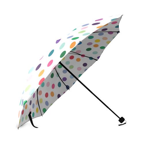 SpotsOnWhiteUmbrellaFoldable Foldable Umbrella (Model U01)
