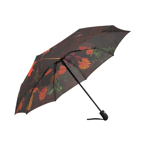 Autumn Coffee and Luck Auto-Foldable Umbrella (Model U04)