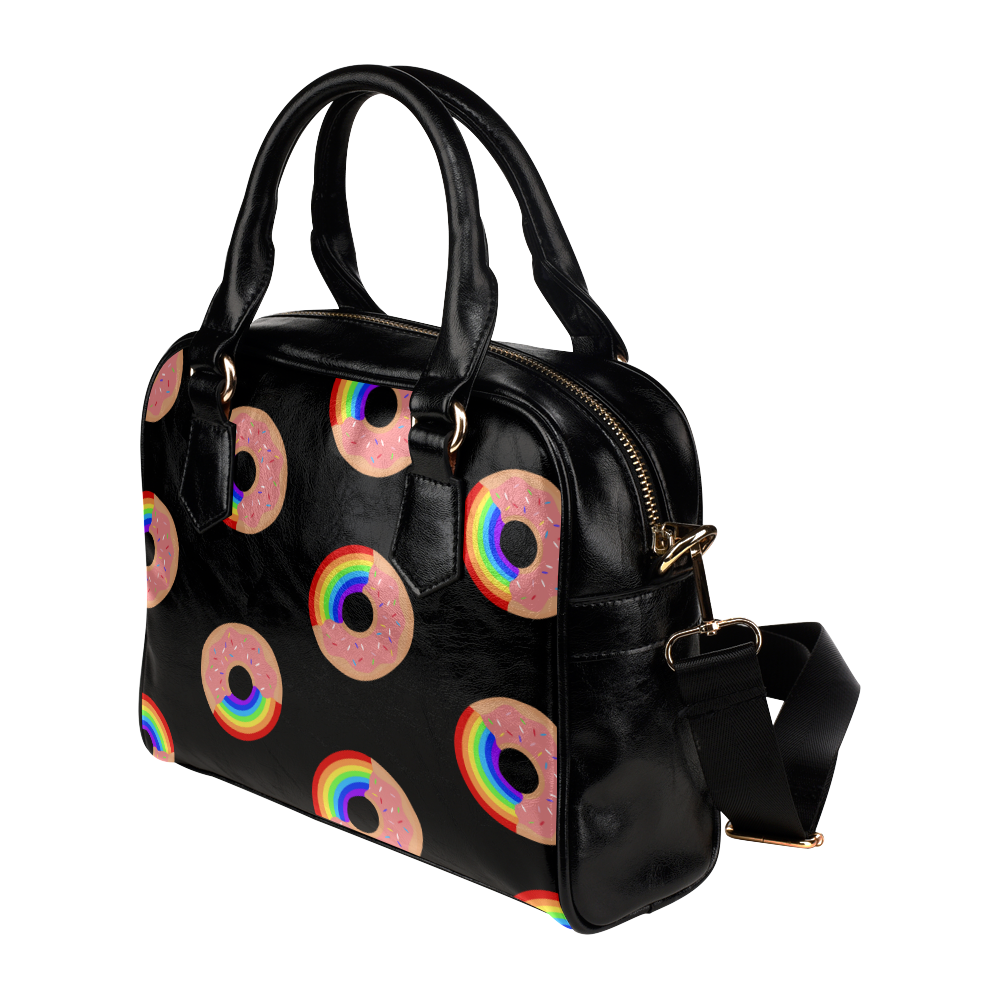Taste the Rainbow Donut Shoulder Handbag (Model 1634)