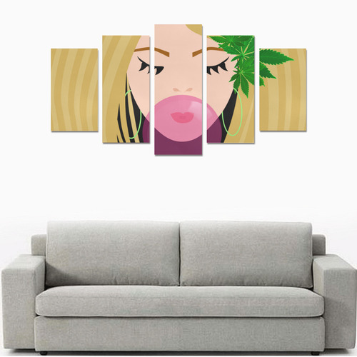 420 Girl Canvas Print Sets A (No Frame)