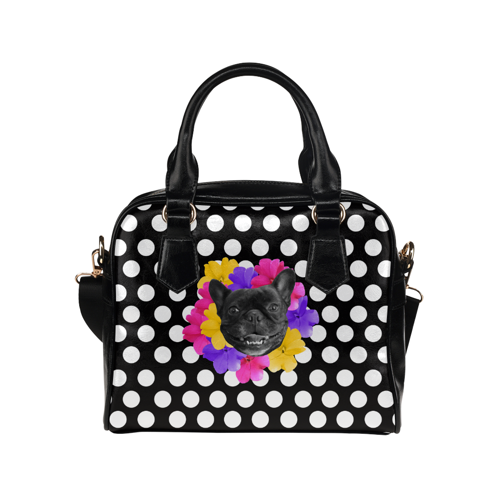 Pansy Frenchie Shoulder Handbag (Model 1634)