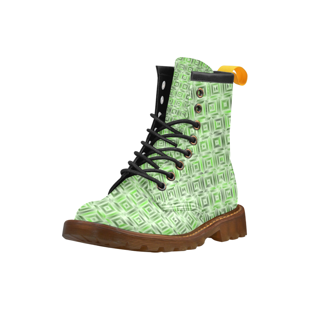 classic blocks,green by FeelGood High Grade PU Leather Martin Boots For Women Model 402H