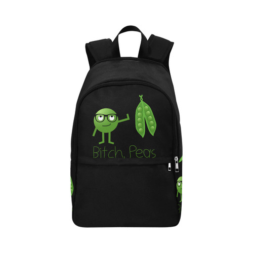 Bitch Peas Fabric Backpack for Adult (Model 1659)