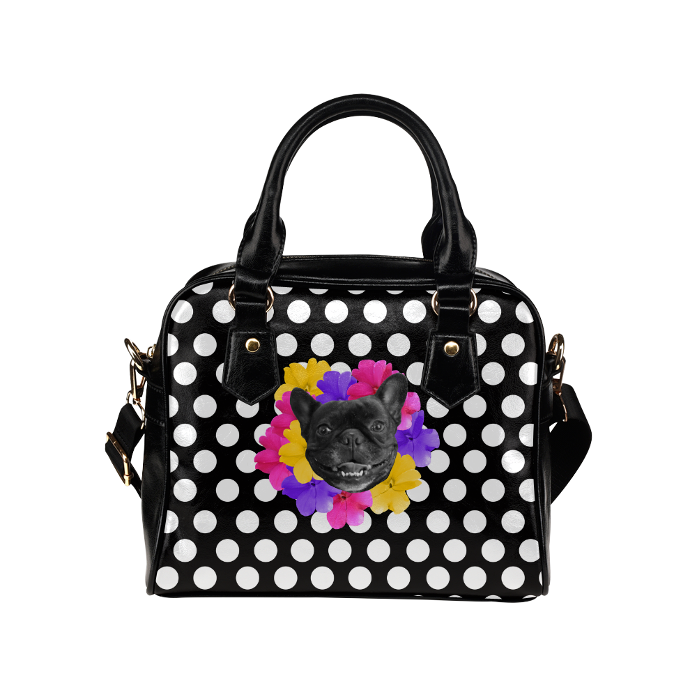 Pansy Frenchie Shoulder Handbag (Model 1634)