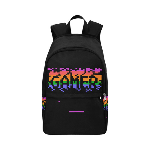 Pixel Gamer Fabric Backpack for Adult (Model 1659)