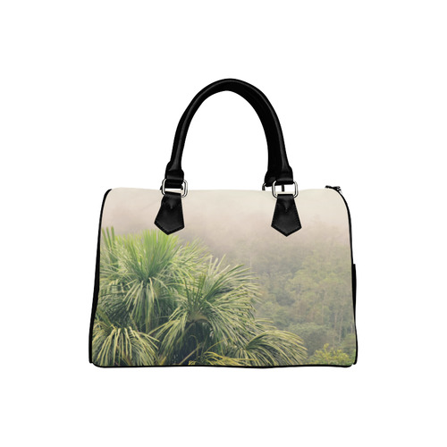 Rainforest Fog Boston Handbag (Model 1621)