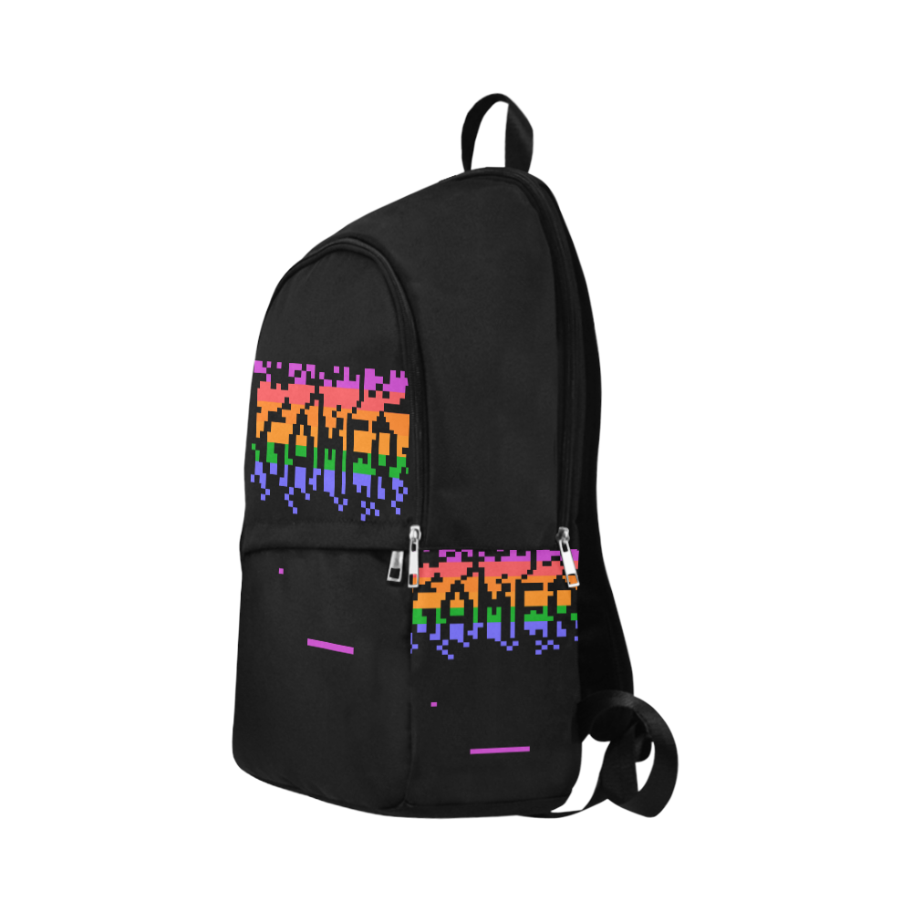 Pixel Gamer Fabric Backpack for Adult (Model 1659)