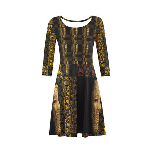 King Sargon II Dress 3/4 Sleeve Sundress (D23)
