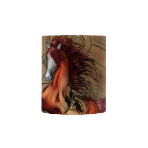 Wonderful horse with skull, red colors White Mug(11OZ)