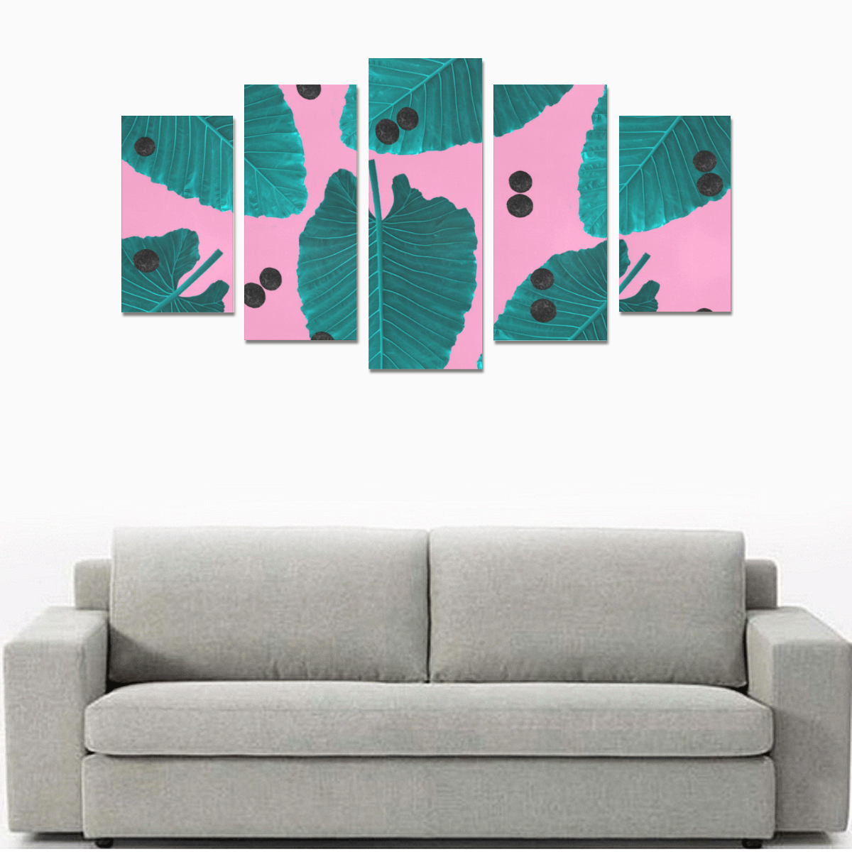 Tropical Pink Canvas Print Sets A (No Frame)