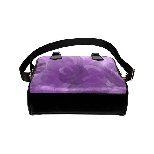 Purple Swirls Shoulder Handbag (Model 1634)