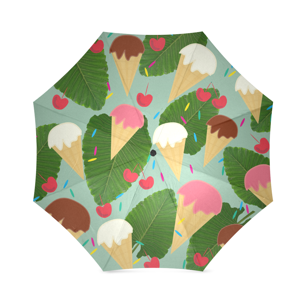 Tropical Ice Cream Foldable Umbrella (Model U01)