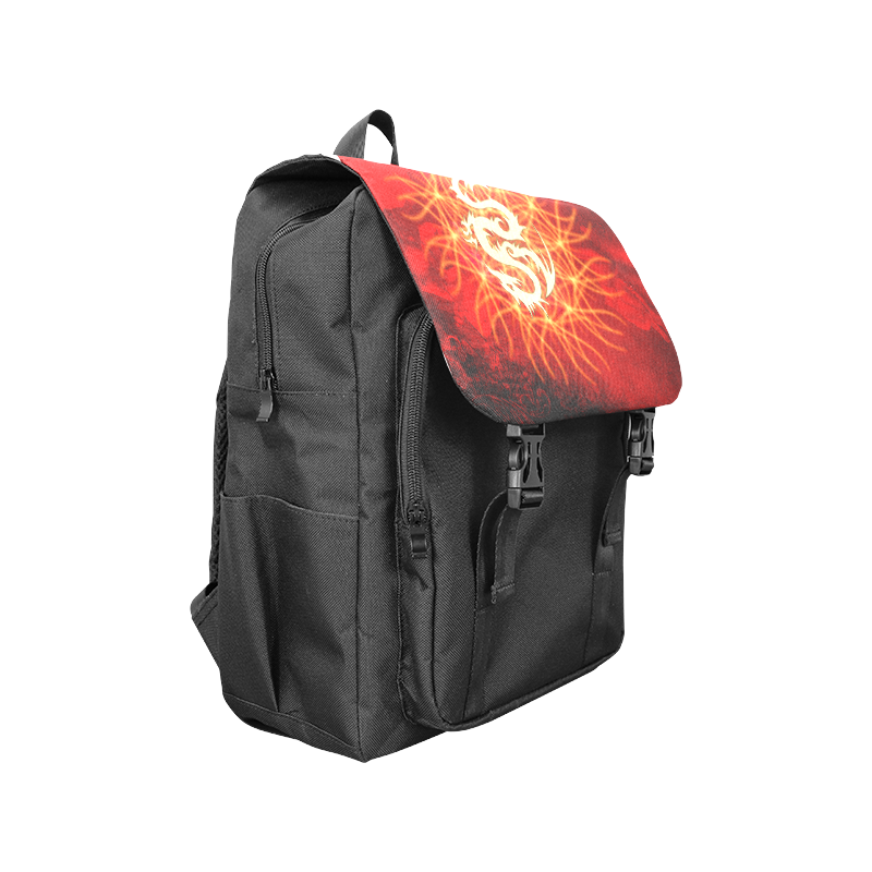 Awesome chinese dragon, gold Casual Shoulders Backpack (Model 1623)