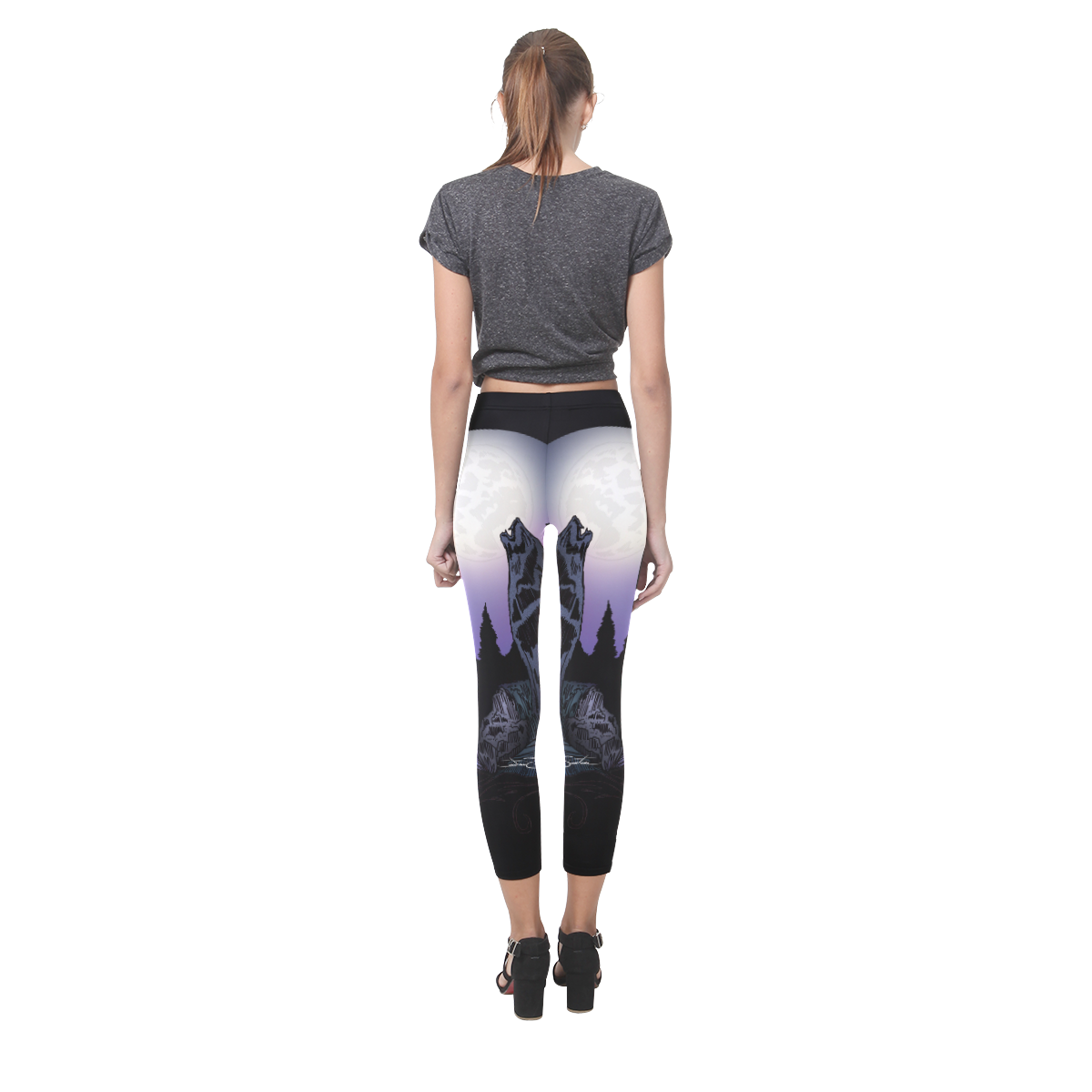 Howling Wolf Capri Legging (Model L02)