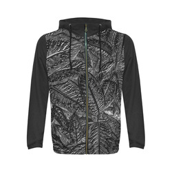 Steel Foliage - Jera Nour All Over Print Full Zip Hoodie for Men (Model H14)
