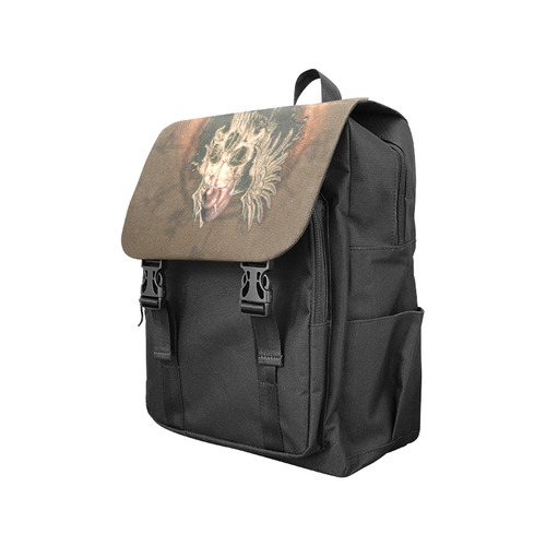 Awesome skull with rat Casual Shoulders Backpack (Model 1623)