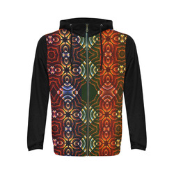 Batik Maharani #3 - Jera Nour All Over Print Full Zip Hoodie for Men (Model H14)