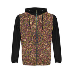 Batik Maharani #2B - Jera Nour All Over Print Full Zip Hoodie for Men (Model H14)